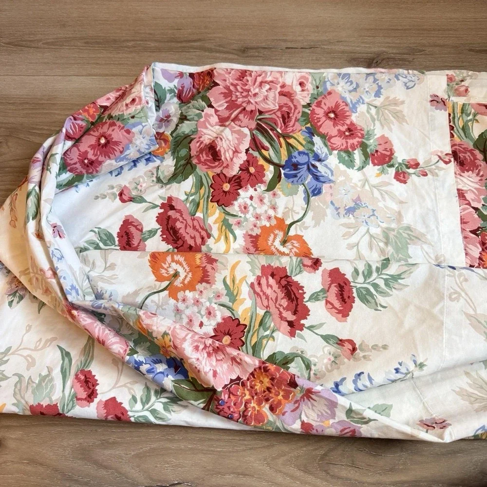 Ralph Lauren Vintage Southampton Beach House Twin Flat Sheet Cottagecore